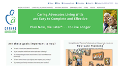 Desktop Screenshot of caringadvocates.org