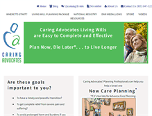 Tablet Screenshot of caringadvocates.org